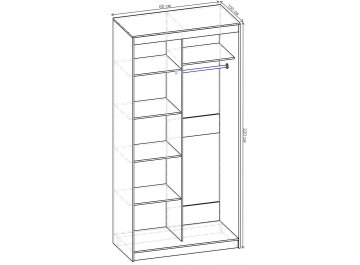 Шкаф-купе Стандарт 2 ШК.006.1600-09