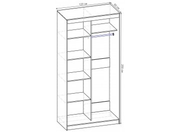Шкаф-купе Стандарт 2 ШК.007.1200-09