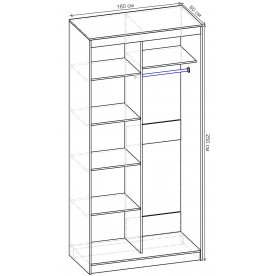 Шкаф-купе Стандарт 2 ШК.007.1600-08