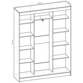 Шкаф-купе Стандарт 3 ШК.008.2000-09