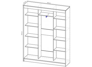 Шкаф-купе Стандарт 3 ШК.009.1800-08