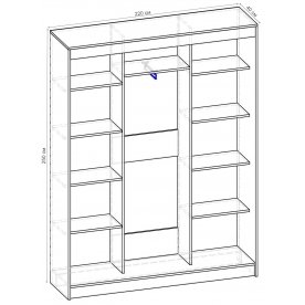 Шкаф-купе Стандарт 3 ШК.009.2200-09