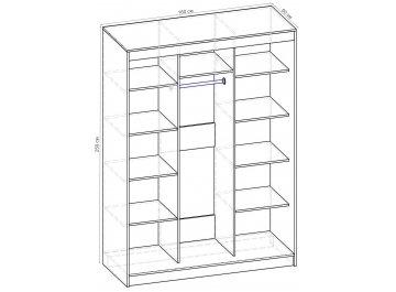 Шкаф-купе Стандарт 3 ШК.011.1600-09