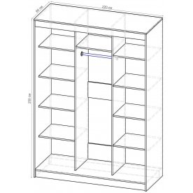 Шкаф-купе Стандарт 3 ШК.011.2200-08