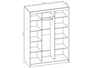 Шкаф-купе Стандарт 3 ШК.011.2200-09