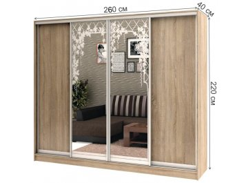 Шкаф-купе Стандарт Комбо 4.3 ШК.012.2600-08 / 18