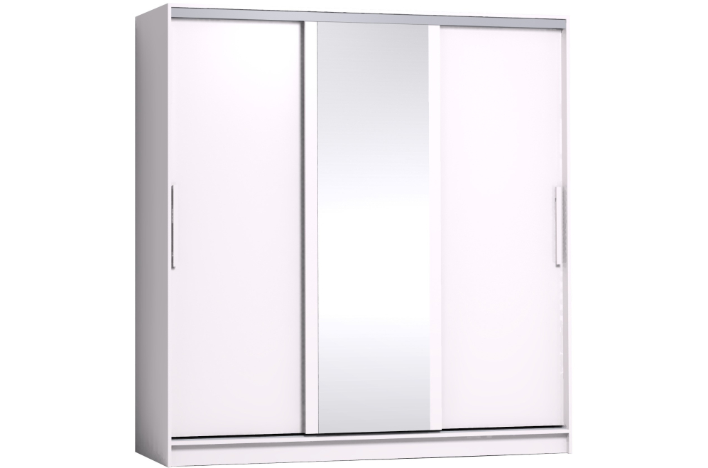 Шкаф-купе Strike 2000 зеркало / лдсп белый