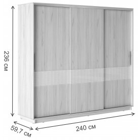 Шкаф-купе Уарас Декор 2400