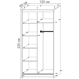 Шкаф-купе Зеркало-2