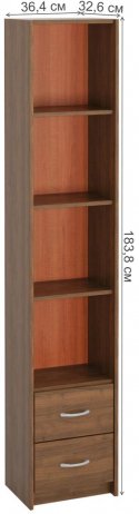 Стеллаж Милана-8 орех