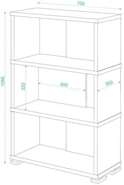 Стеллаж СБ-10/3 венге