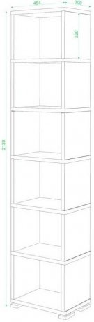 Стеллаж Эланта-15/6 венге