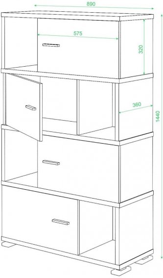 Стеллаж СБ-30/4 нельсон