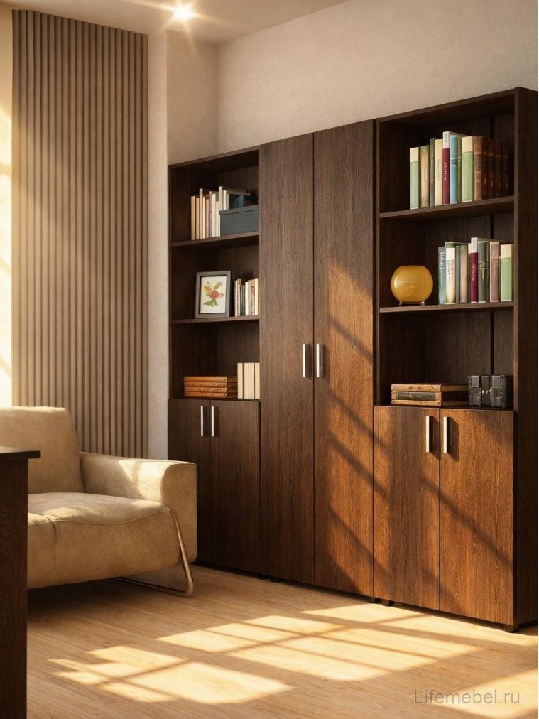 Стеллаж / Шкаф-пенал ОФ-301К венге открытый