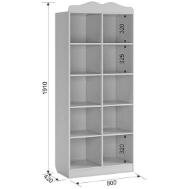 Стеллаж Фэнтези MDF-03.1747