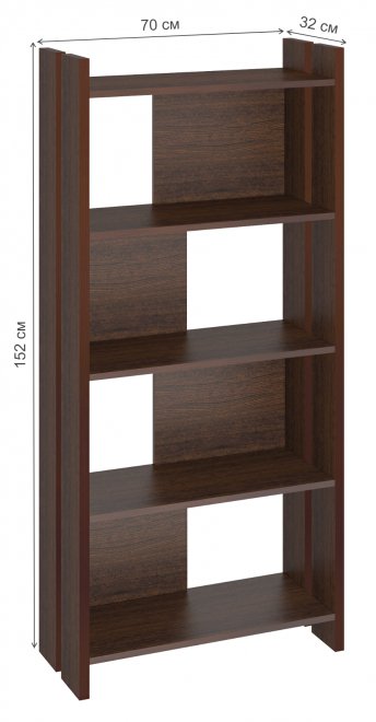 Стеллаж Беина 152 см венге