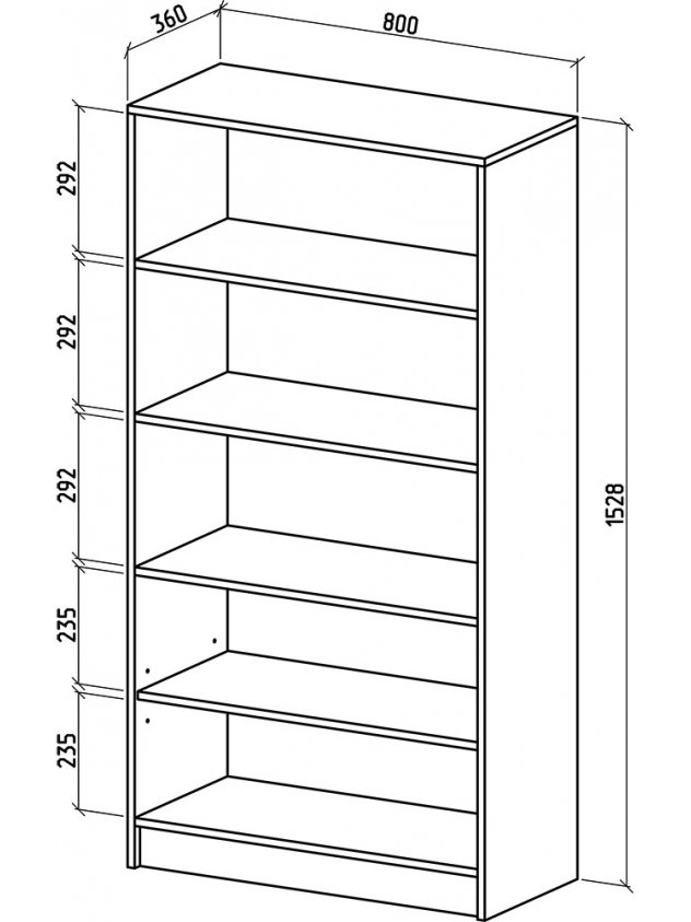 Стеллаж Бостон-3 итальянский орех