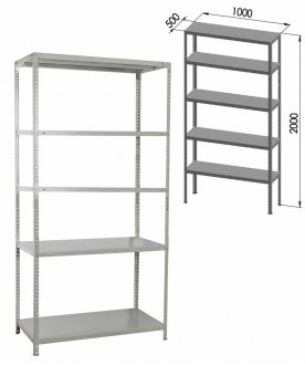 Стеллаж Стеллаж MS Plus-200/50-5