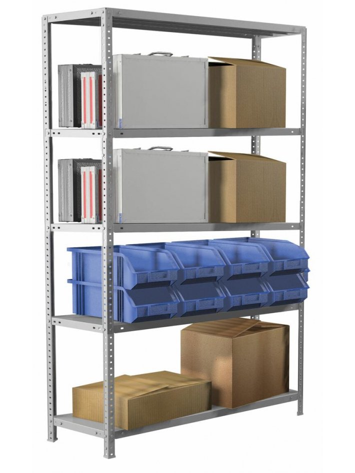 Стеллаж Brabix MS Plus-200/60-5