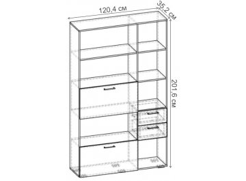 Стеллаж Бриз-5.03 СТ.103.1204-01