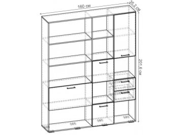 Стеллаж Бриз-7.02 СТ.122.1600-01