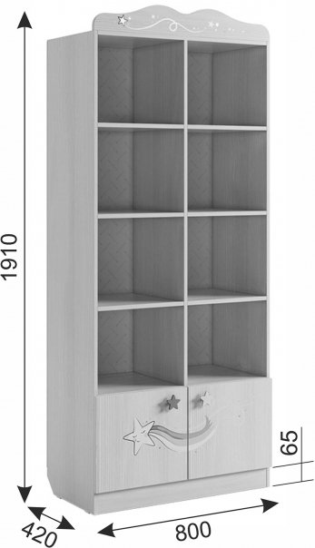 Стеллаж Чудо белый рамух