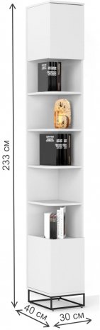 Стеллаж City 40 белый