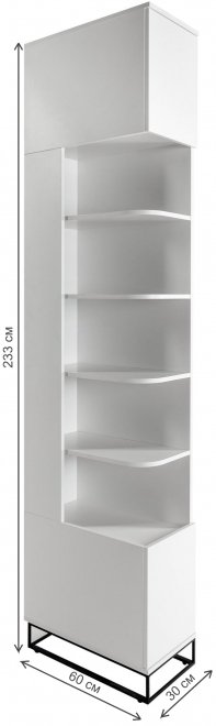 Стеллаж City 60 белый