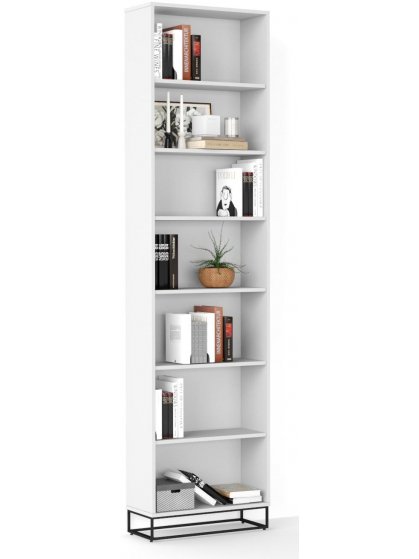 Стеллаж City завершающий белый