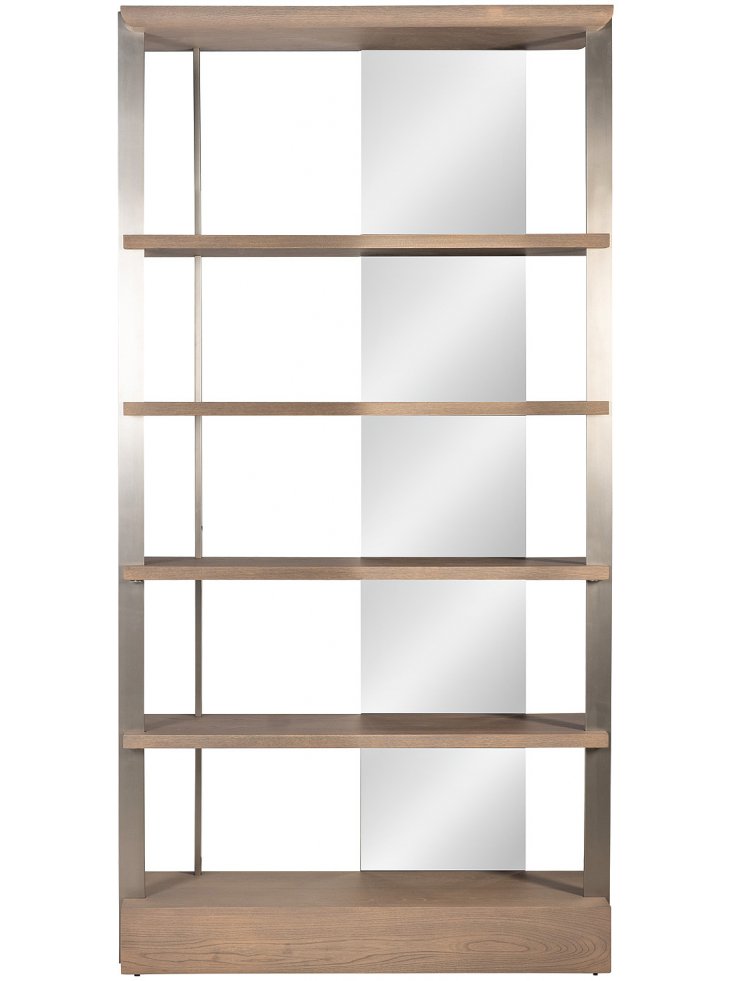 Стеллаж Cмут ясень / хром