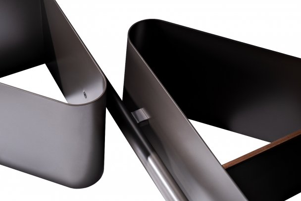 Стеллаж Гвидо черный / орех