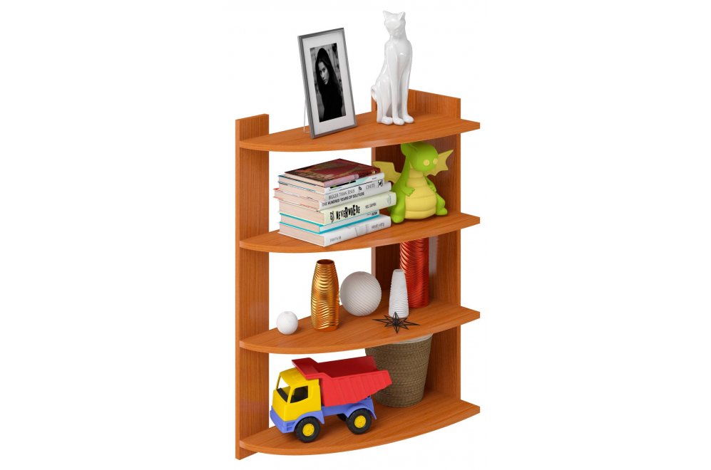 Стеллаж H850 вишня оксфорд полуугловой