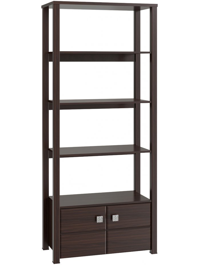 Стеллаж Изабель ИЗ-62К орех темный