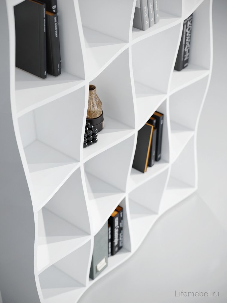 Стеллаж Контемпо КТ-01 белый бриллиант