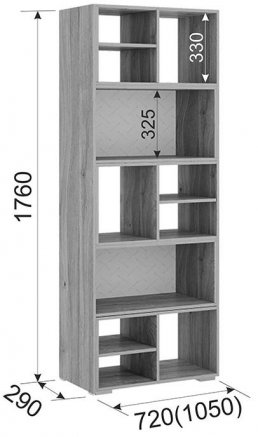Стеллаж Лайк 13.01 дуб мария