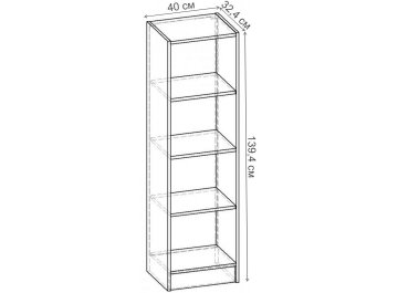 Стеллаж Лайн-44 СТ.050.400-00
