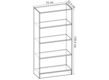 Стеллаж Лайн-74 СТ.050.700-00