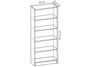 Стеллаж Лайн-75 СТ.051.700-00