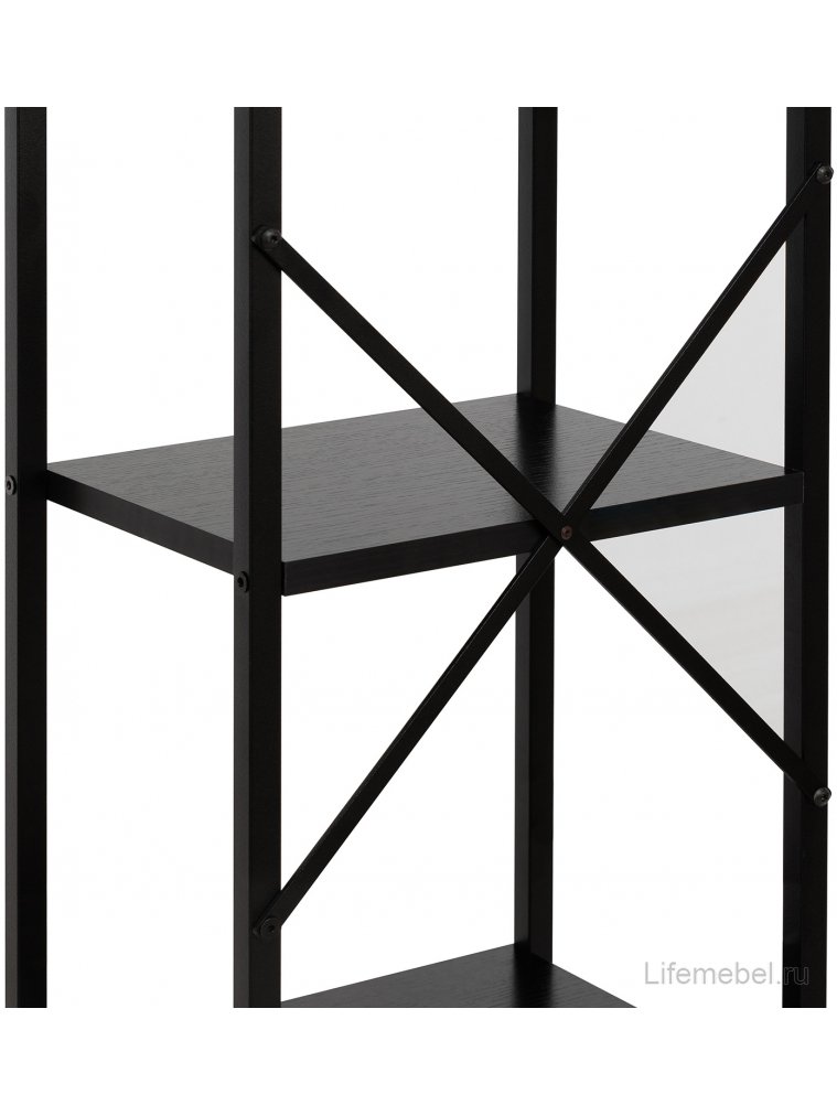 Стеллаж Leset Стилвуд 14 черный
