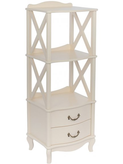 Стеллаж Малонн Ави белый 2 полки