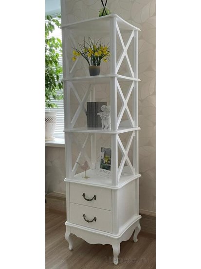 Стеллаж Малонн Ави белый 3 полки