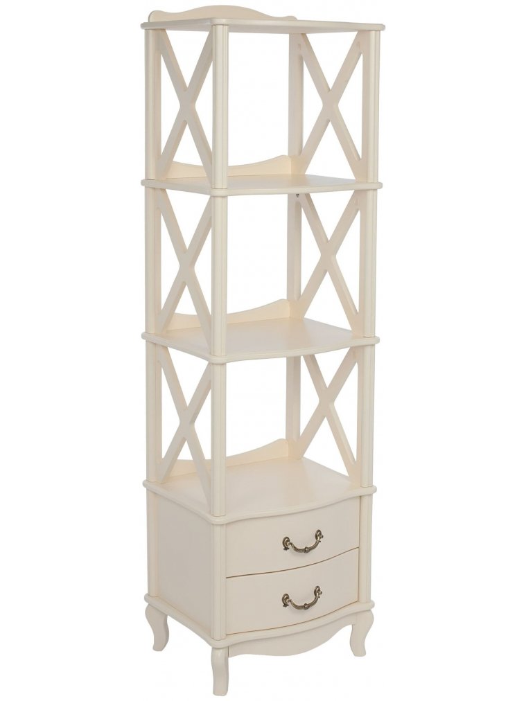Стеллаж Малонн Ави белый 3 полки