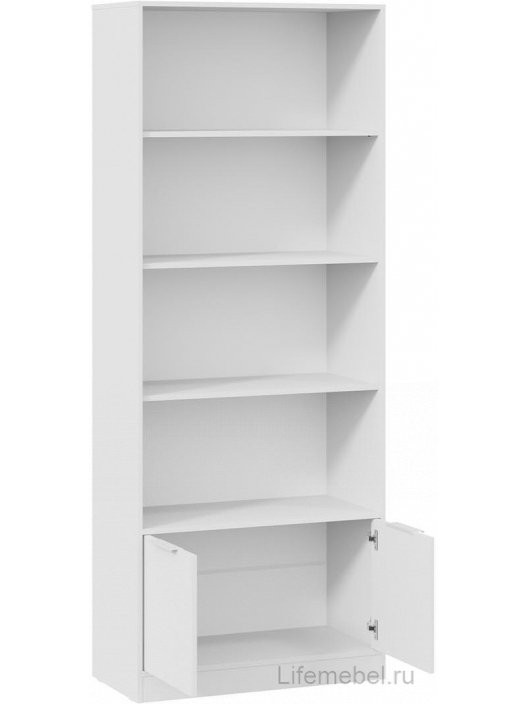 Стеллаж Марли белый комбинированный