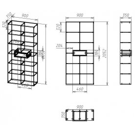 Стеллаж Мебелайн-1