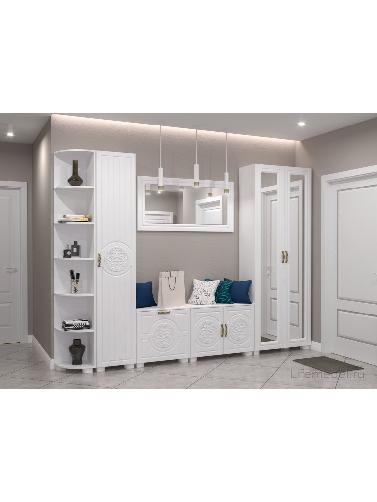 Стеллаж Монблан МБ-23 белое дерево