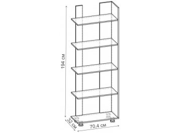 Стеллаж Норд-15.01 СТ.146.704-00