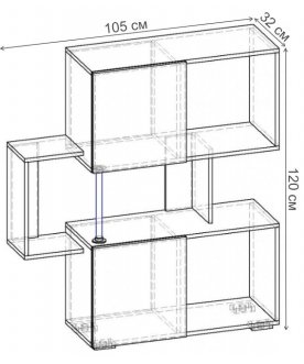 Стеллаж Норд-1.02 СТ.054.1050-01