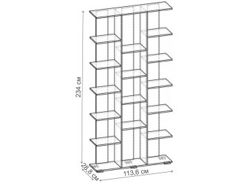 Стеллаж Норд-4.01 СТ.074.1136-00