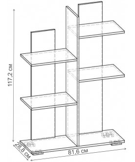 Стеллаж Норд-5.04 СТ.089.816-00