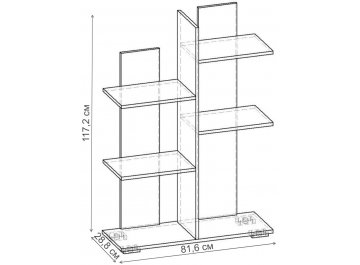 Стеллаж Норд-5.04 СТ.089.816-00